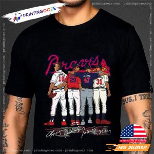 Atlanta Braves Chipper Jones Smoltz Glavine Maddux All Signature Shirt 2