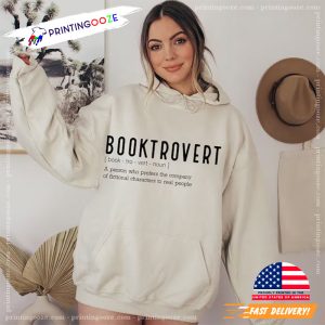 Booktrovert Definition Funny book lover t shirt 2