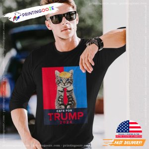 Cats For Trump 2024 Vance Trump Graphic T shirt 3