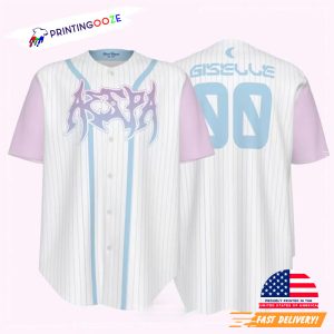 Custom Aespa Members Kpop Girl Group Baseball Jersey