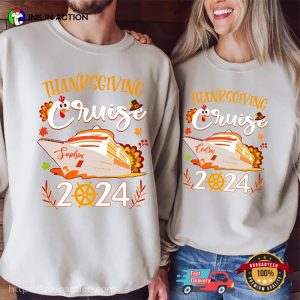 Custom Name Thanksgiving Cruise 2024 Family Matching Comfort Colors T shirt 3