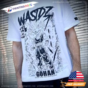 DBZ SSJ2 Teen Gohan Cell Saga Manga Art 2 Sided Shirt 3