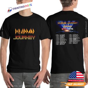 Def Leppard And Journey Summer Stadium Tour 2024 2 Side Shirt 2