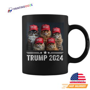 Donald Trump Make Cats Safe Again Red Hat 2024 Debate Mug 1