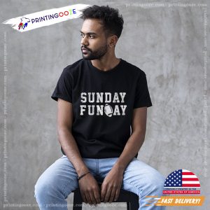 Football superbowl sunday Funday Unisex T shirt 2