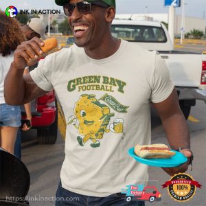 Green Bay Football Cheese And Beer Fan Tee