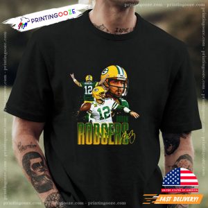 Green Bay Packers Aaron Rodgers Signature T shirt 2