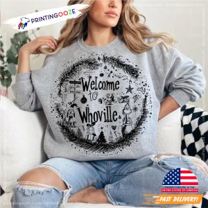 Grinch Christmas Welcome To Whoville T shirt 1