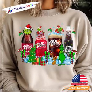 Grinchmas Dr Pepper Funny Grinch Christmas T-shirt