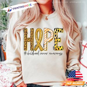 HOPE Childhood Cancer Awareness Unisex T shirt 5