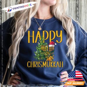 Happy Chrismukkah Jewish Holidays T-shirt 1