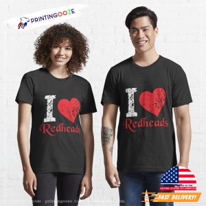 I Love Redheads ginger hair day T Shirt 2