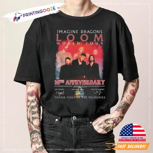 Imagine Dragons 16th Anniversary Loom World Tour Tee 2