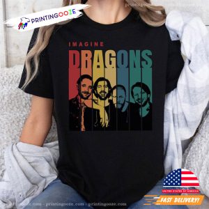 Imagine Dragons Band Retro T shirt