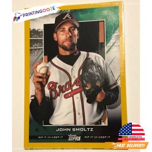 John Smoltz Gold Atlanta Braves Poster