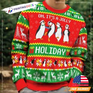 Mary Poppins 4 Playful Penguin Jolly Holiday Ugly Christmas Sweater 2