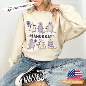 Meowzel Tov Happy Hanukkah T-shirt