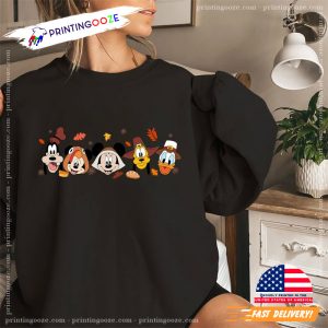 Mickey And Friends Thanksgiving T shirt