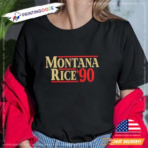 Montana Rice '90 san francisco 49ers t shirt 2