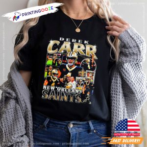 NFL Derek Carr New Orleans Saints Retro shirt 3