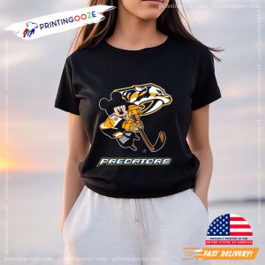 NHL Nashville Predators Mickey Mouse Disney Hockey T Shirt