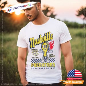 Nashville Predators Down Home Hockey Unisex T shirt 3