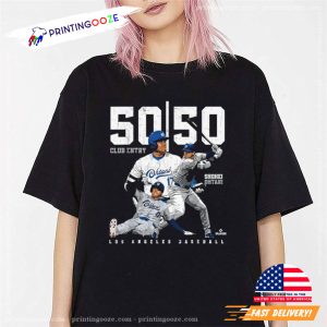 Ohtani Historic 50 50 Club Entry MLB Shirt 1