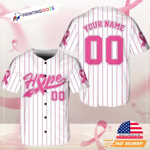 Personalized Breast Cancer Baseball Jersey