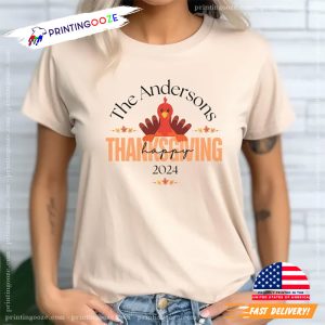 Personalized Family Name Family Name Thanksgiving T shirt 1