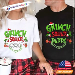 Personalized Family Squad Family Bougie 2024 Grinch Christmas T-shirt