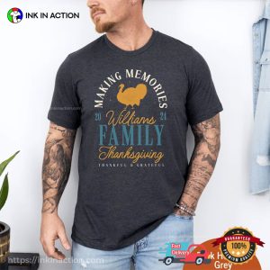 Personalized Family Thanksgiving 2024 Comfort Colors T shirt 4