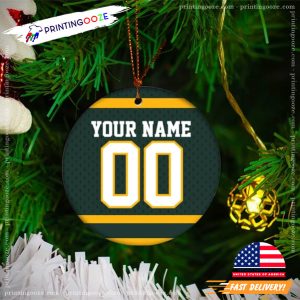 Personalized Green Bay Wisconsin football Ornament