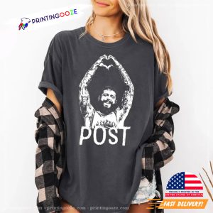 Post Malone Heart Handsign Comfort Colors Tee 2