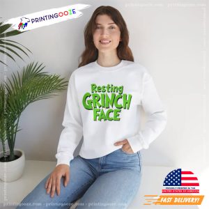 Resting Grinch Face christmas themed shirts 5