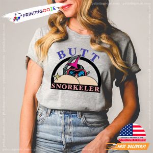 Retro Butt Snorkeler Funny Adult Humor Comfort Color Shirt 2