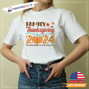 Retro Family Thanksgiving 2024 T Shirt 4