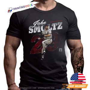 Retro John Smoltz Atlanta Baseball T- shirt 1