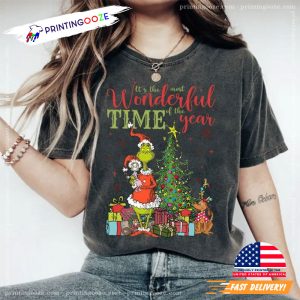 Retro Wonderful Time Of Year Grinch Comfort Color Tee