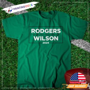 Rodgers Wilson 2024 New York Football T shirt 2