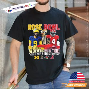 Rose Bowl Michigan Wolverines Vs Alabama Crimson Tide T Shirt 2