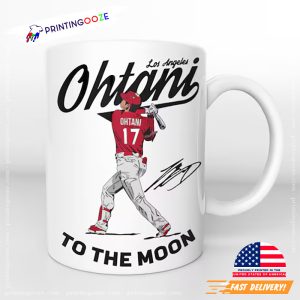 Shohei Ohtani #17 Los Angeles To The Moon Coffee Mug 4