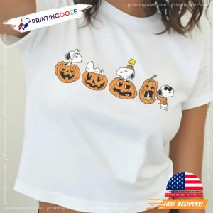 Snoopy Halloween Pumpkin Autumn Tee 3