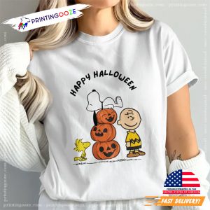 Snoopy Woodstock Charlie Brown Halloween T Shirt