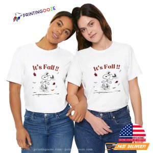 Snoopy inspired fall Unisex T shirt 2