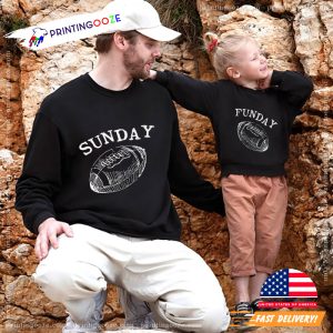 Sunday Funday NFL football Matching T shirt