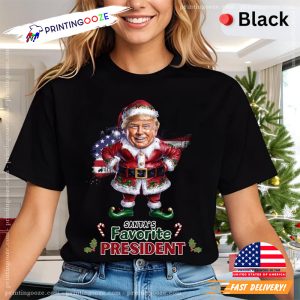 Trump Santa favorite President, Funny Trump shirt