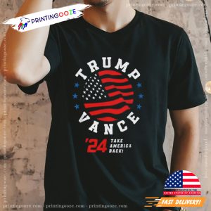 Trump Vance '24 Donald Trump J.D. Vance T Shirt 3