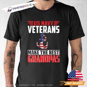 US Navy Veteran Make The Best Grandpas Shirt 2