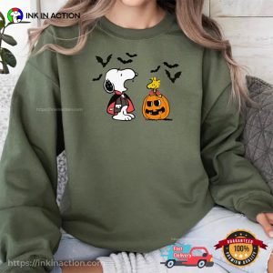 Vampire Snoopy And Woodstock Trick Or Treat T shirt 2