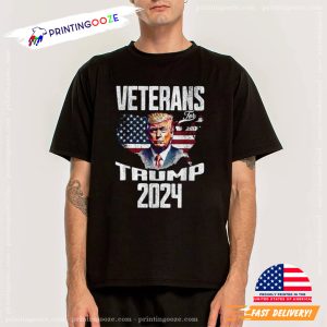 Veterans For Trump 2024 For President Unisex T shirt